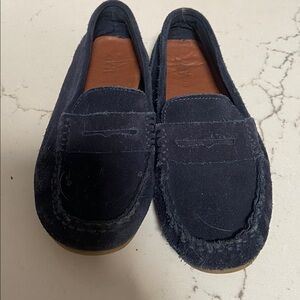 Zara Dark Blue Suede Shoes